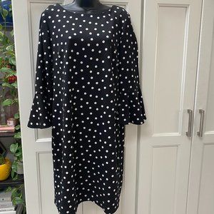 Liz Claiborne Black Polka Dot Dress